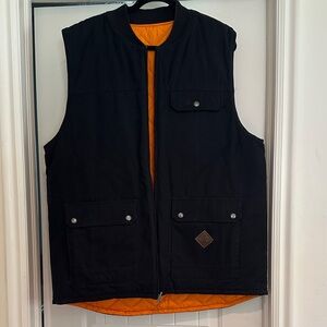 Analog Black and Orange Vest